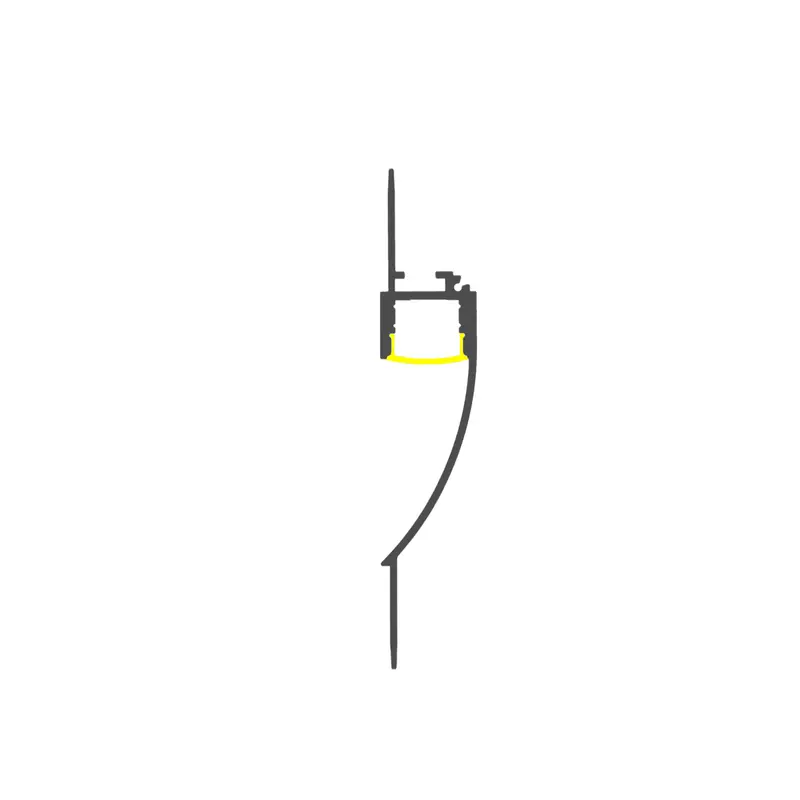 0.48" Trimless Mud-In Led Drywall Channel – Tl-401 Series 1