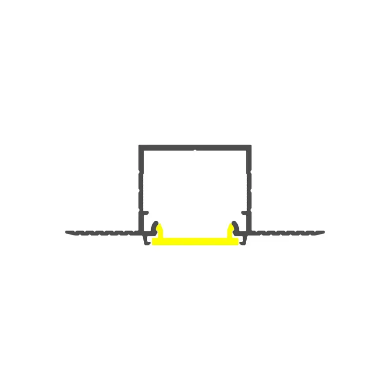 0.9" Plaster-In Linear Led Channel – Linea-In20 Trimless Design 1