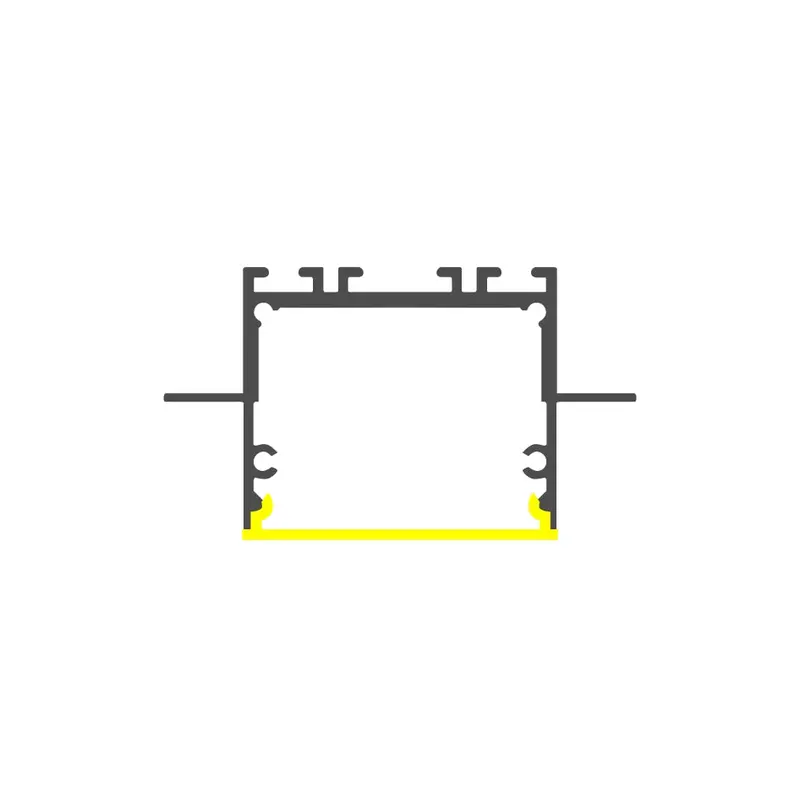 1-Inch Recessed Linear Led Lighting Profile – Belfast Ceiling/Wall Design 1