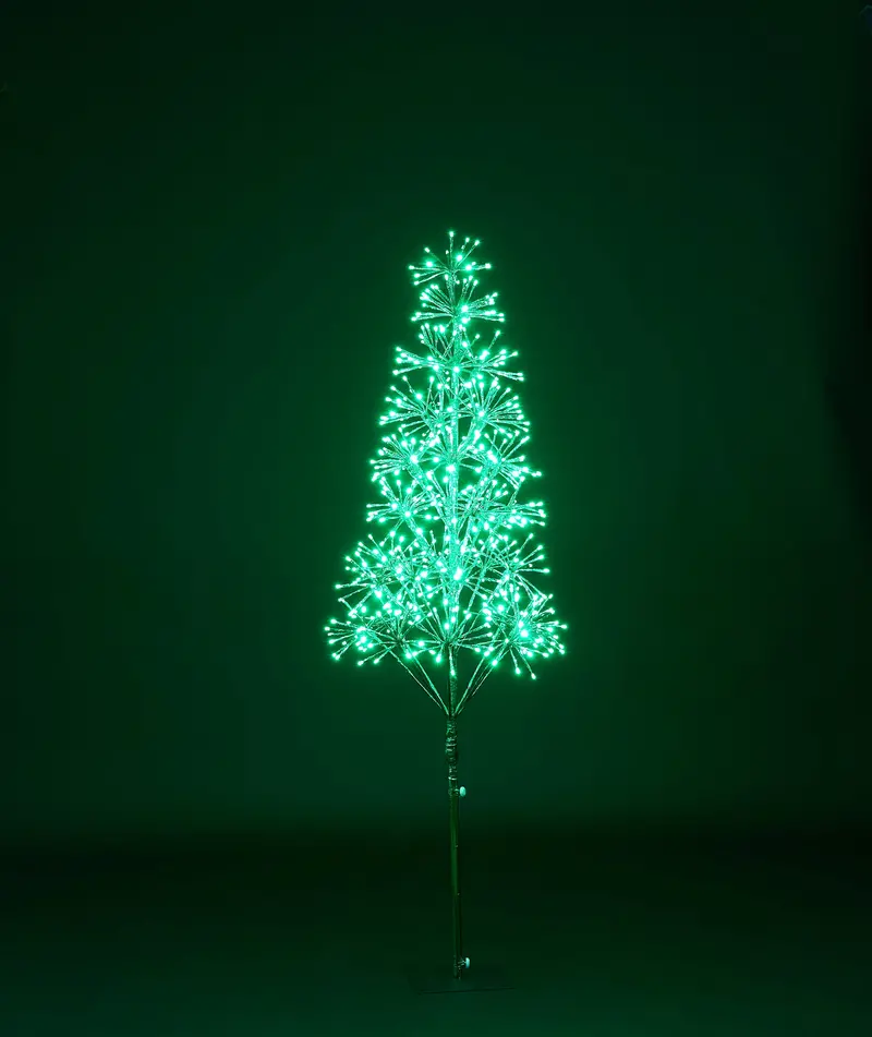 5-Foot Green Starburst Led Illuminated Tree 1