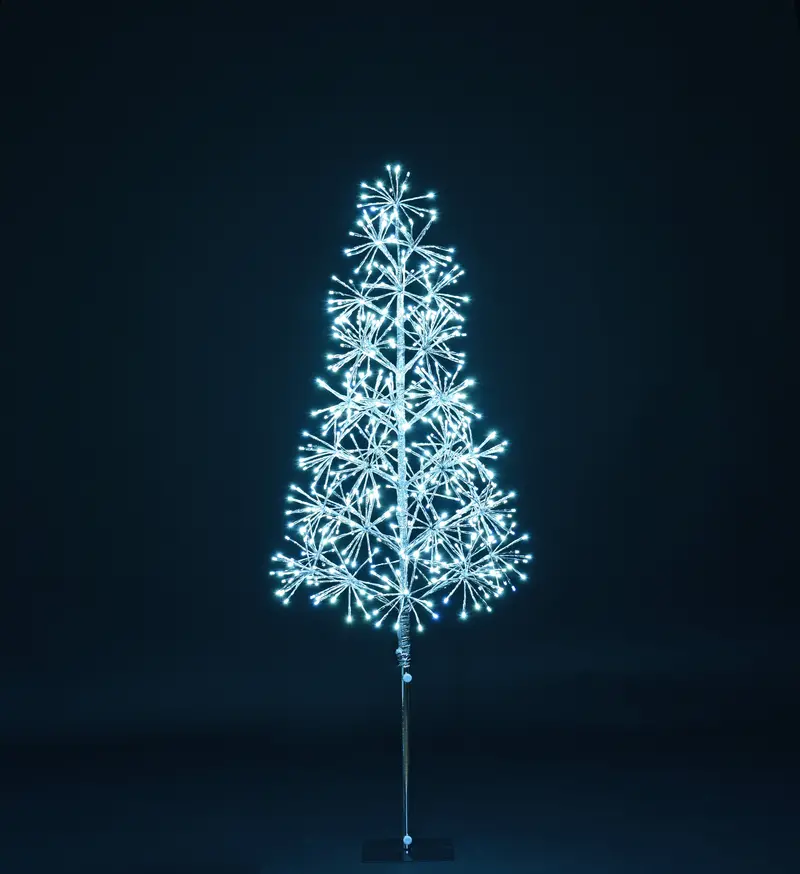 5-Foot Pure White Starburst Led Illuminated Tree 1