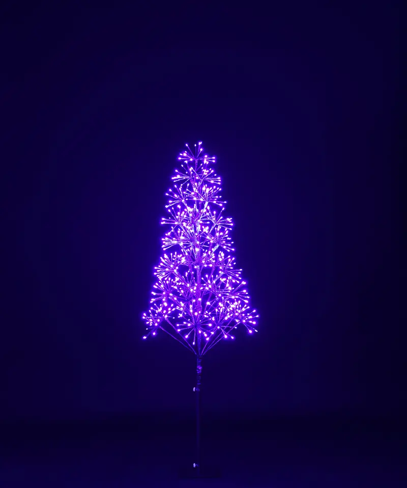 5-Foot Purple Starburst Light-Up Led Tree 1