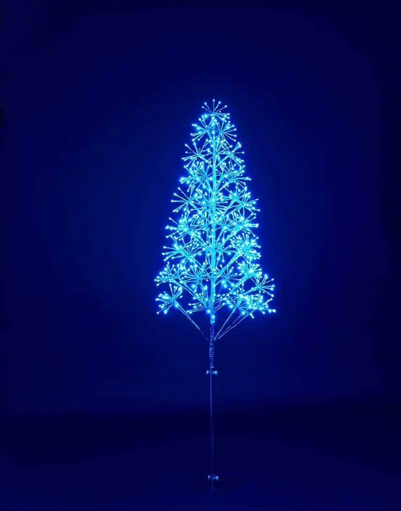 6-Foot Deep Blue Starburst Led Tree 1