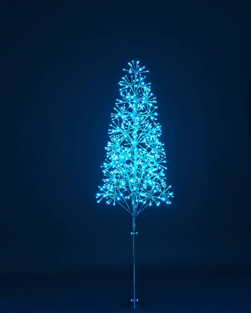 6-Foot Teal Starburst Led Tree 1