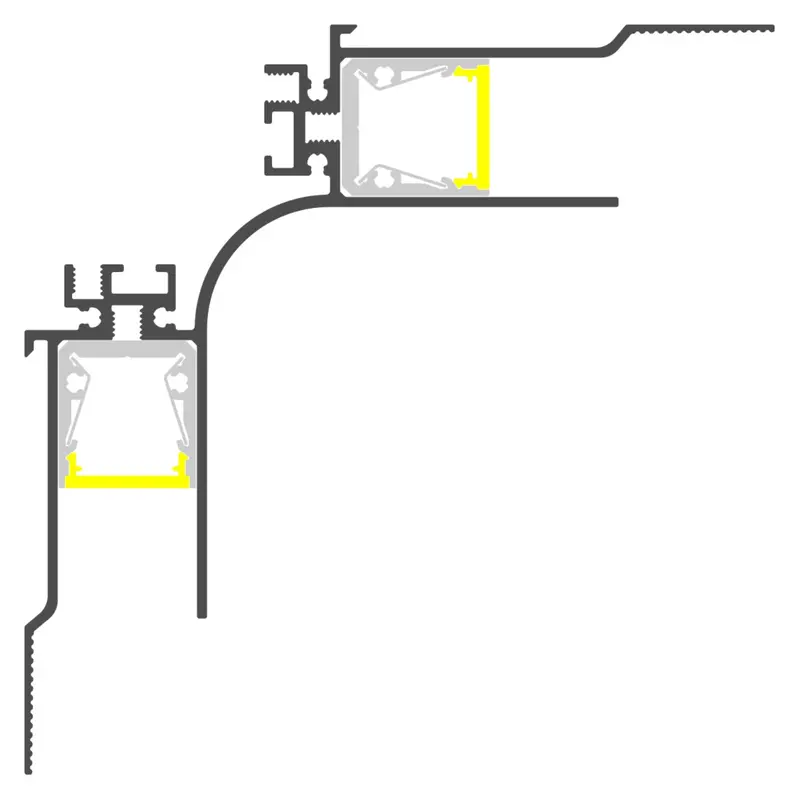 Alu-Cove3 Plasterboard Cornice Led Channel 1