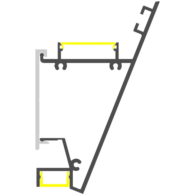 Badalona Up/Down Wall Wash Led Profile For Ceiling And Wall Mounting 1