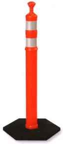 Flexible Delineator Post With Sturdy Base – Traffic Guidance Tool 1