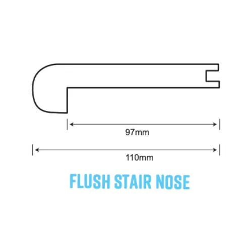 Hibiscus Beige Flush Stair Nose Profile 1
