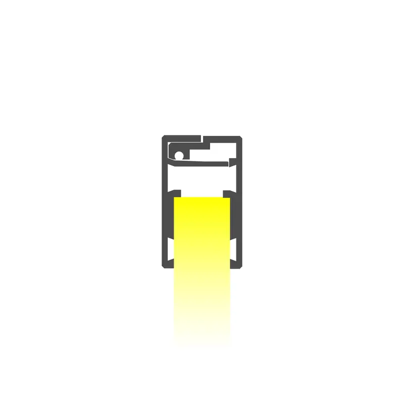Klus Krav-05In Edge-Lit Led Channel For 1/2" Glass Applications 1