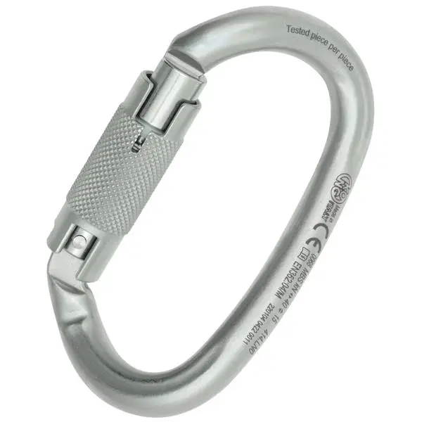 Kong Ovalone Dna Twisted Carbon Steel Autoblock Carabiner – Ansi Certified, 40 Kn 1