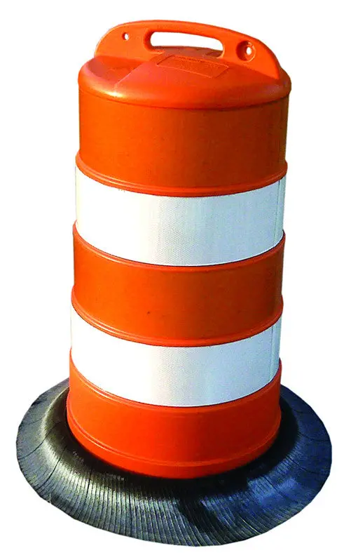 Led Traffic Barrel Kit – Includes Base & Integrated Flasher 1
