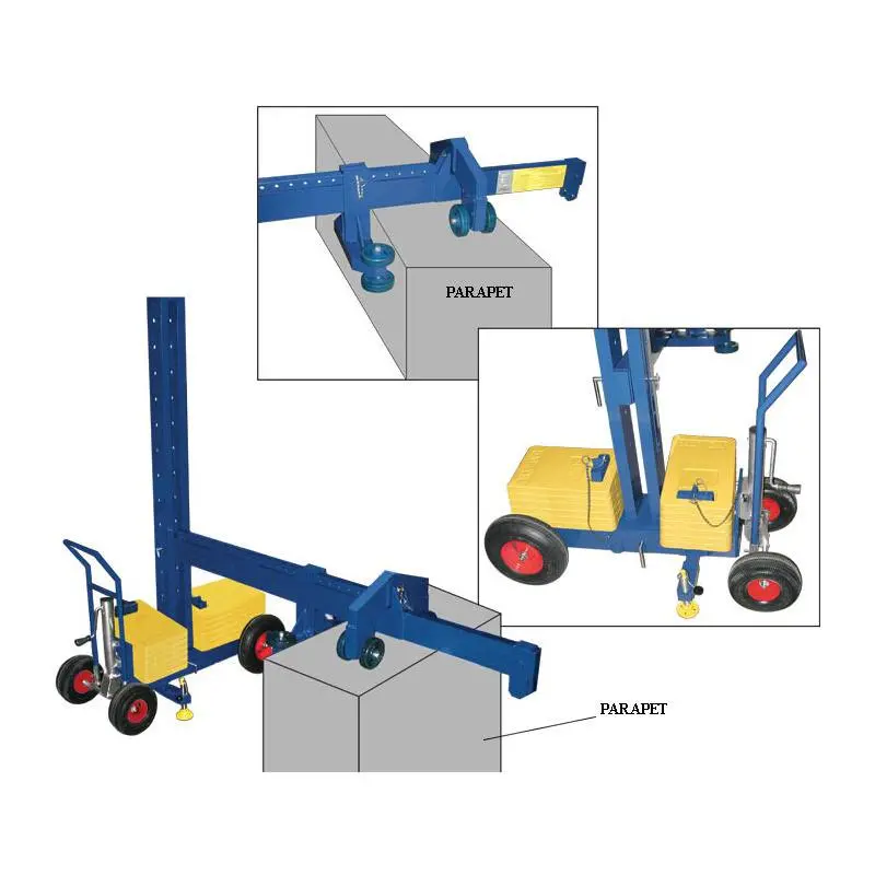 Mio Parapet-Mounted Roller For Rope Movement 1