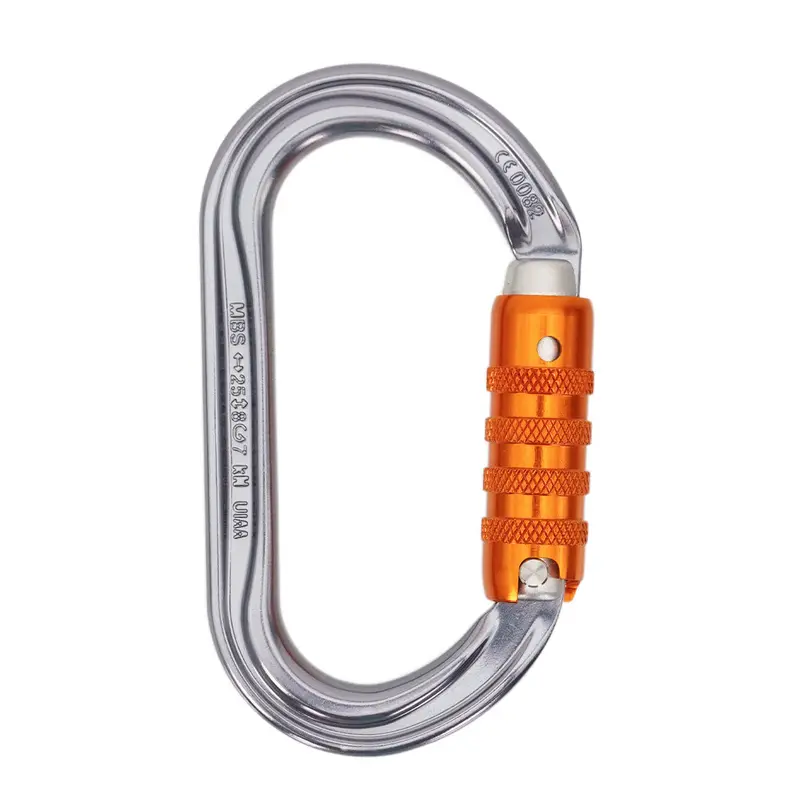 Petzl Ok Oval Locking Carabiner — Uiaa-Certified For Climbing & Rescue 1