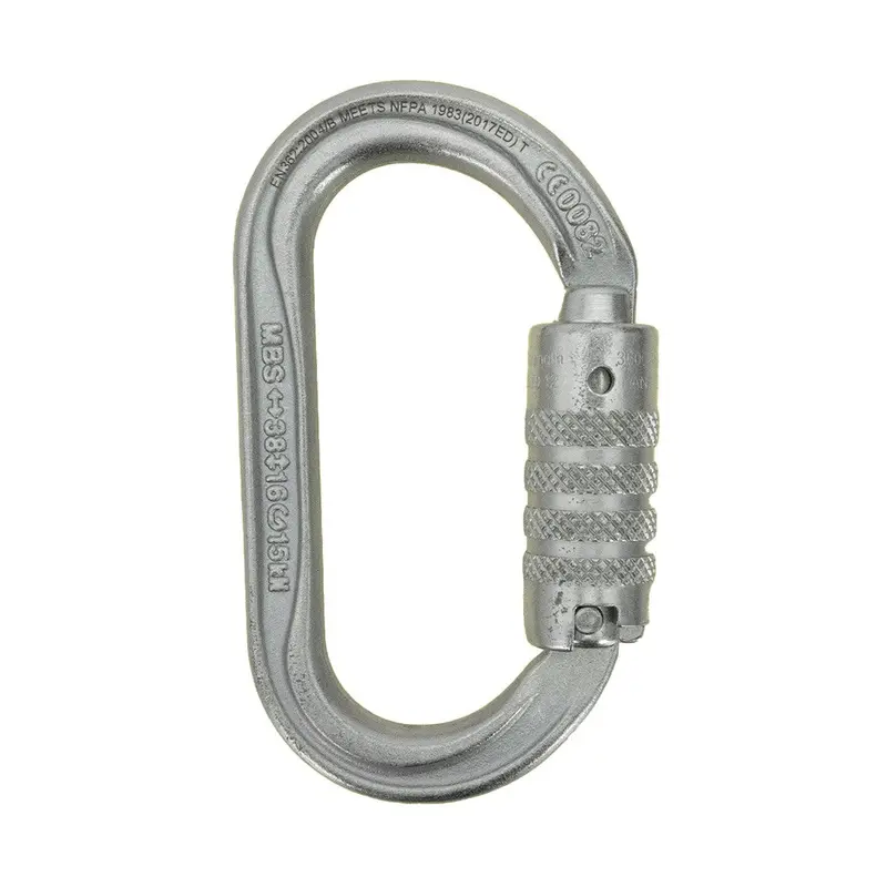 Petzl Oxan Triact-Lock Steel Carabiner – Corrosion-Resistant Heavy-Duty Clip 1