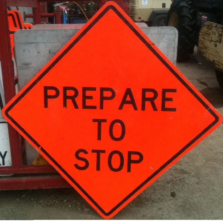 Prepare To Stop Sign – Pre-Intersection Warning Indicator 1