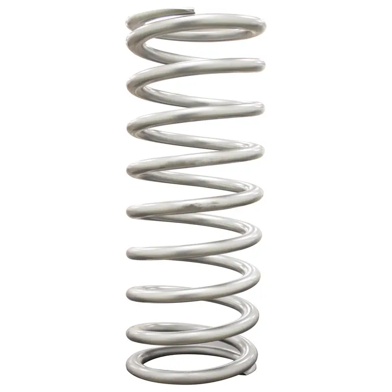 Qa1 12Ht500 High-Travel Coil Spring – Chrome-Silicon, 2.5" Id, 12" Length, 500 Lb/In Rate, Powder-Coated Silver 1