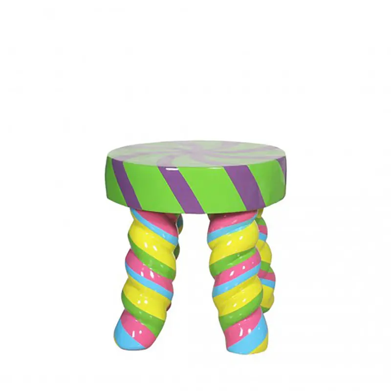 Rainbow-Colored Candy-Themed Stool 1