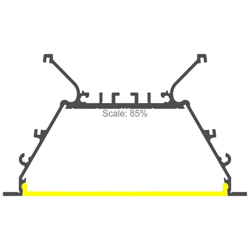 Recessed 3-Inch Led Strip Channel – Rplw80-Fl Model 1