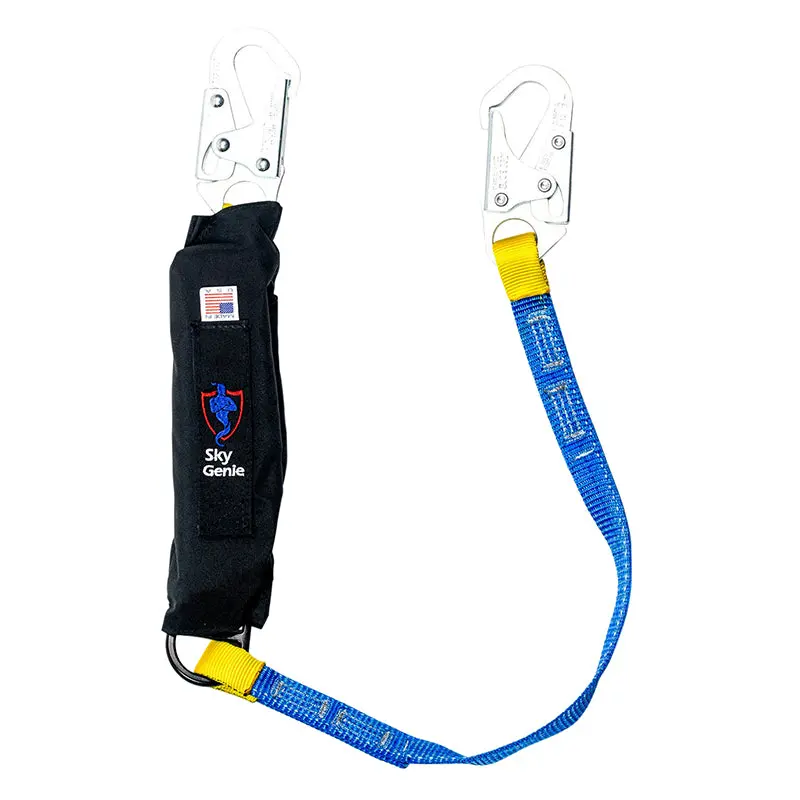 Sky Genie 4-Foot Shock-Absorbing Lanyard With Dual Locking Snaps 1