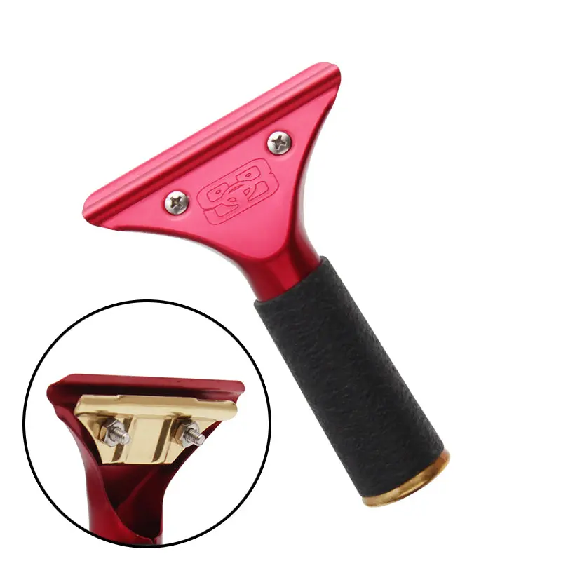 Sorbo Red Ergonomic Aluminum Squeegee Handle With Non-Slip Grip 1