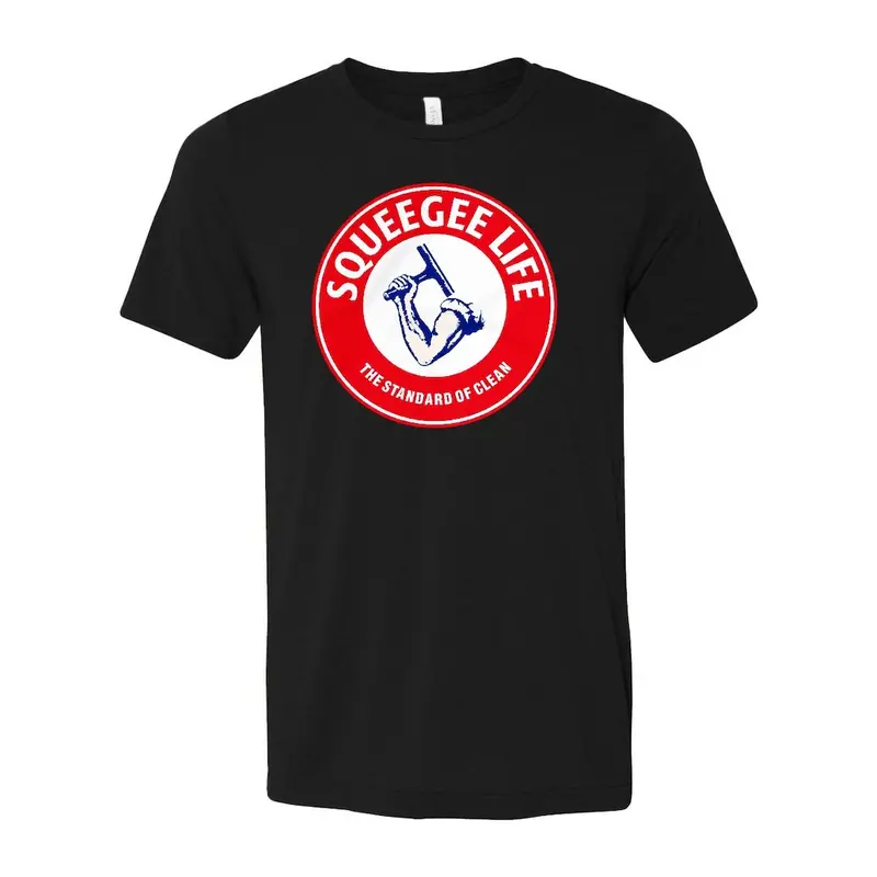 Squeegee Life Arm & Squeegee T-Shirt – Graphic Tee Celebrating Window Cleaning Craftsmanship 1
