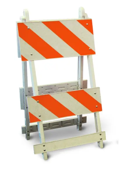 Standard Sawhorse Barricade – Osha-Compliant Roadway Barrier 1