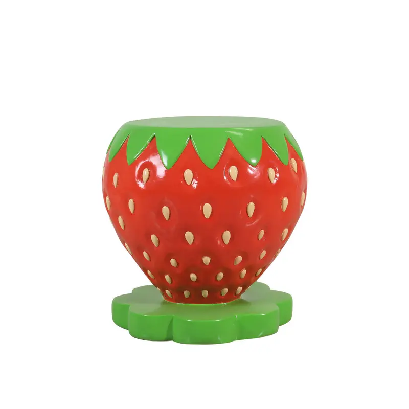 Strawberry-Inspired Accent Stool 1