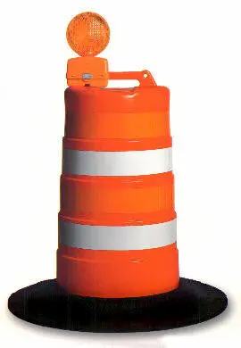Traffic Safety Barrel With Weighted Base – No Flasher 1