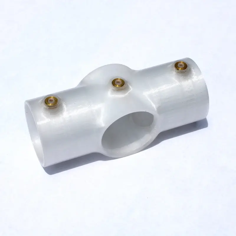 Translucent Cross Connector For 1.5" Round Led Profiles – Four-Way Junction 1