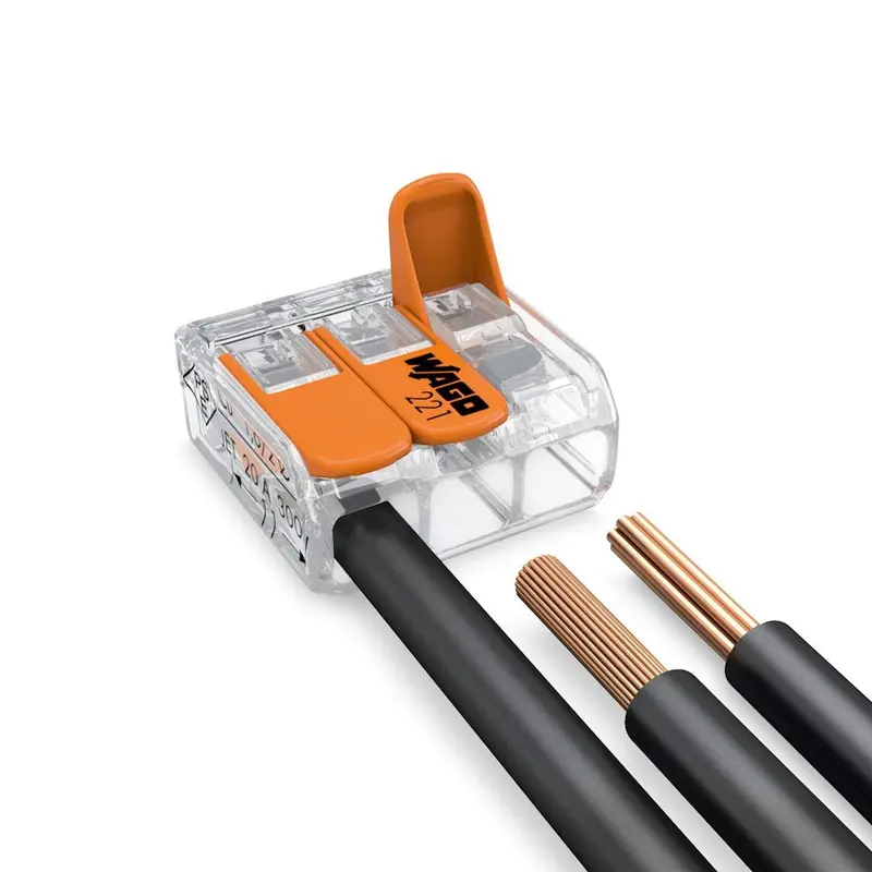 Wago 221 Lever-Nut Splicing Connector For Multi-Wire Led Circuits 1