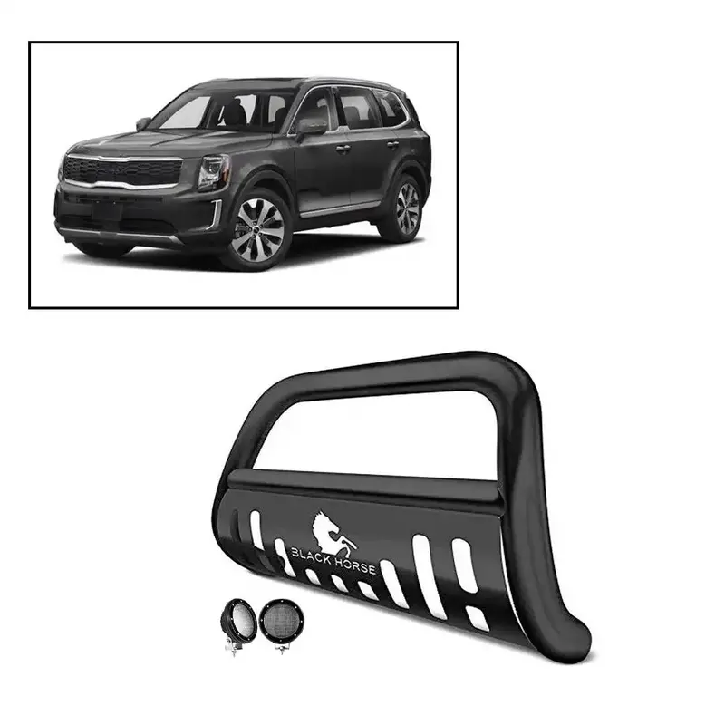 Black Horse Off Road Cbb-B7502Sp-Plfb 2.5-Inch Steel Skid Plate With Protective Bar Design 1