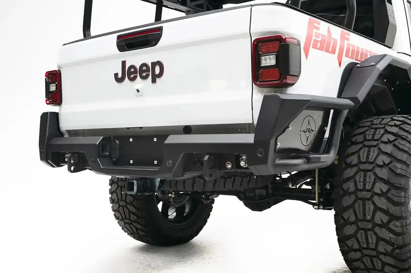 Fab Fours Jt20-Y1950-B Bare Rear Bumper For Jeep Models 1