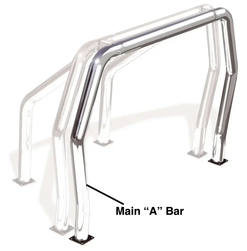 Go Rhino 94001C Chrome Bed Bar Component A For Pickup Truck Accessories 1