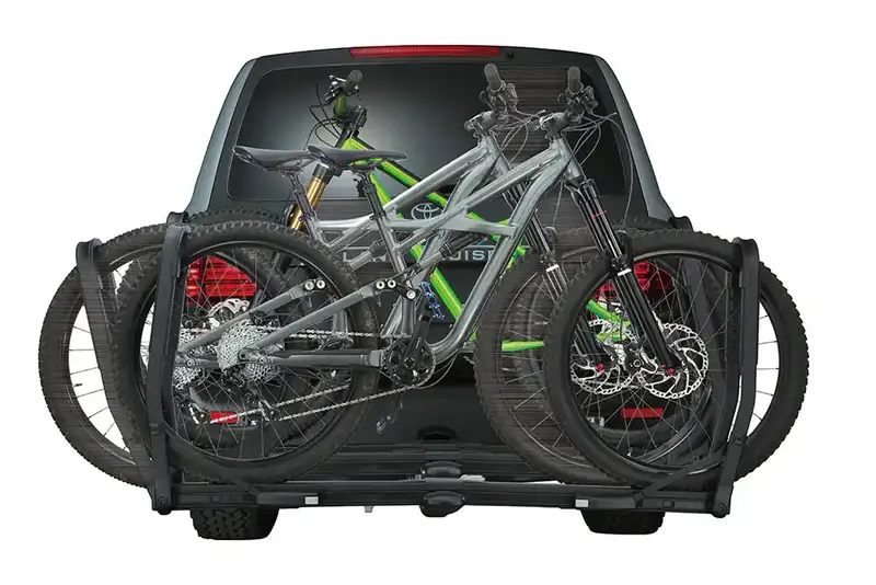 Inno Inh120 Tire-Hold Hitch-Mounted Bike Carrier – Holds 2 Bikes Securely Via Rear Tires 1