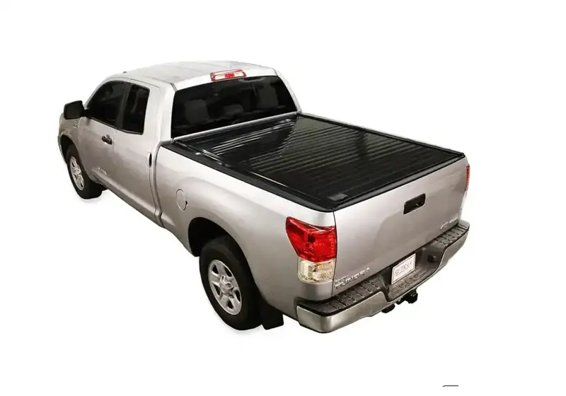 Retraxpro 40840 Tonneau Cover For Toyota Tundra Crewmax (2007–2019), 5.5' Bed With Deck Rail & Aluminum Cover 1