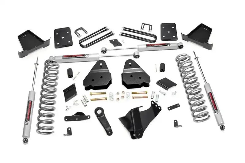 Rough Country 567.20 4.5-Inch Suspension Lift Kit – Includes Performance Shocks And Brackets 1
