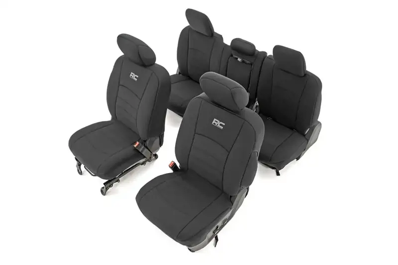 Rough Country Neoprene Seat Covers – Full Set For Front And Rear Seats 1